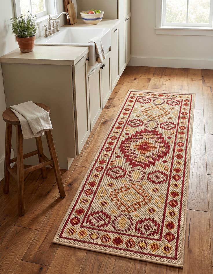 Detail image of 2' x 5' Easy-Clean Baja Indoor / Outdoor Runner Rug