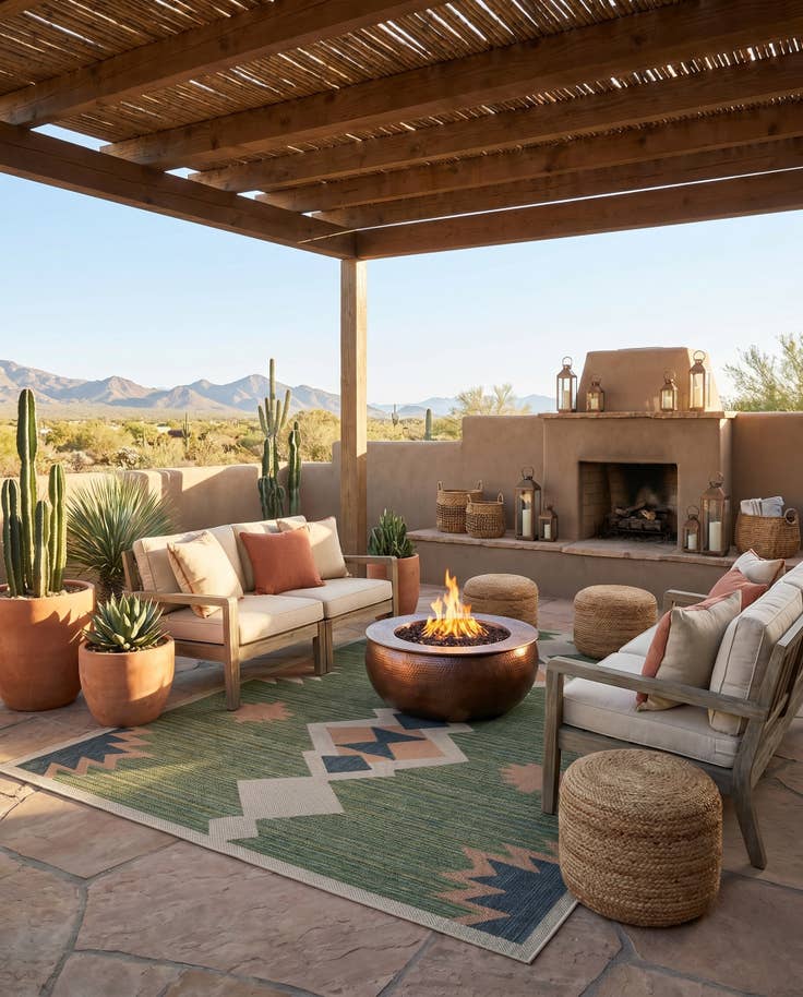 Detail image of 240cm x 335cm Easy-Clean Baja Indoor / Outdoor Rug