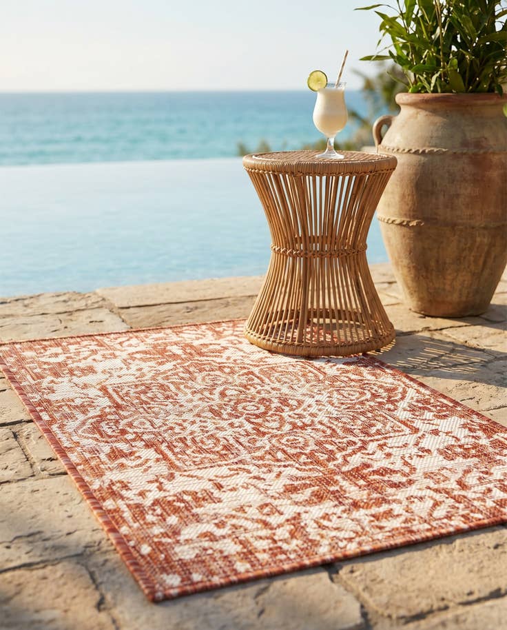Detail image of 2' x 3' Easy-Clean Jill Zarin Dubai Indoor / Outdoor Rug