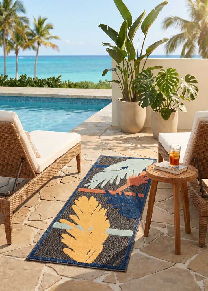 2' x 6' Easy-Clean Belize Indoor / Outdoor Runner Rug