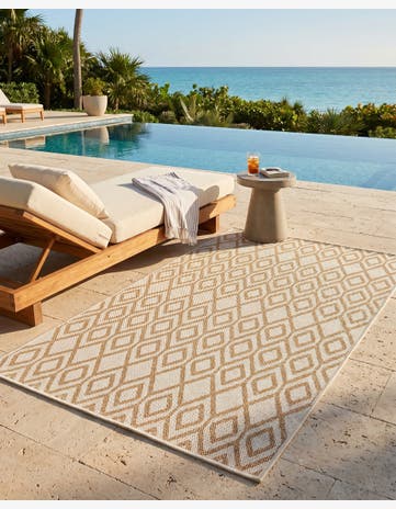 3' x 5' 3 Easy-Clean Jill Zarin Costa Rica Indoor / Outdoor Rug