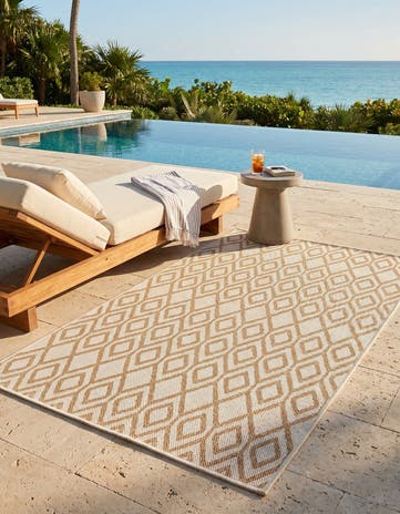 3' x 5' 3 Easy-Clean Jill Zarin Costa Rica Indoor / Outdoor Rug