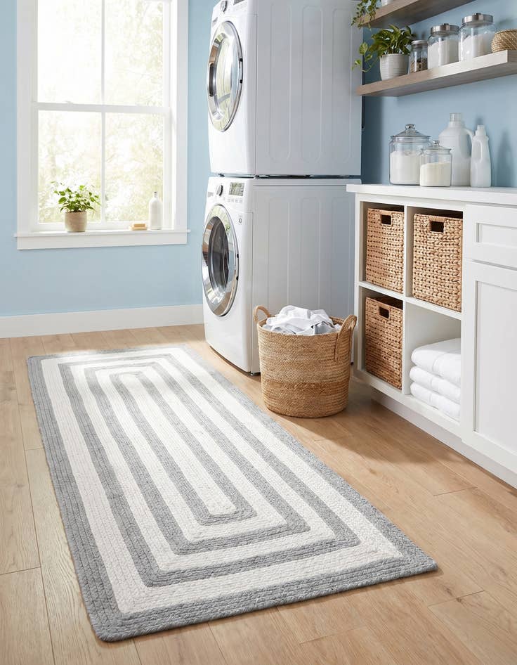 Detail image of 2' x 4' 1 Easy-Clean Eco Verse Washable Indoor / Outdoor Runner Rug