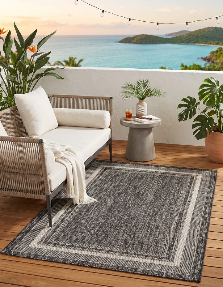 3' x 5' 3 Easy-Clean Border Indoor / Outdoor...