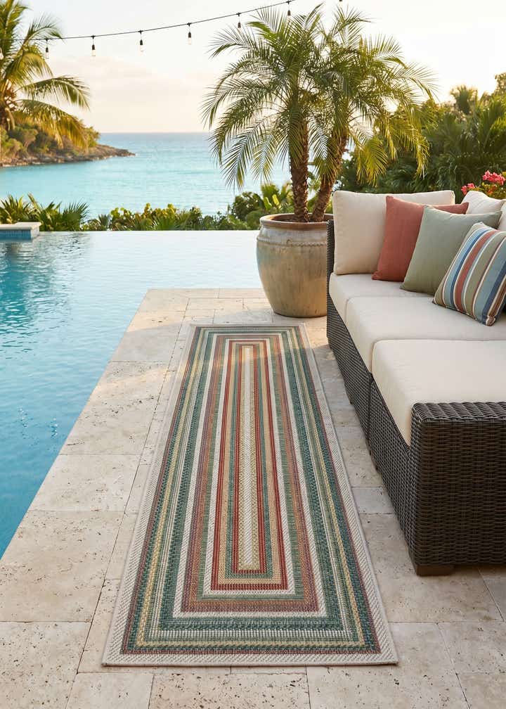 2' x 7' 10 Easy-Clean Baja Indoor / Outdoor Runner Rug