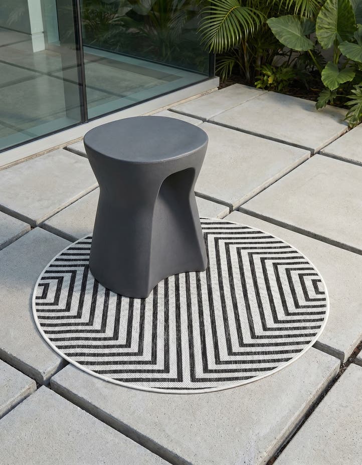 3' x 3' Easy-Clean Modern Indoor / Outdoor...