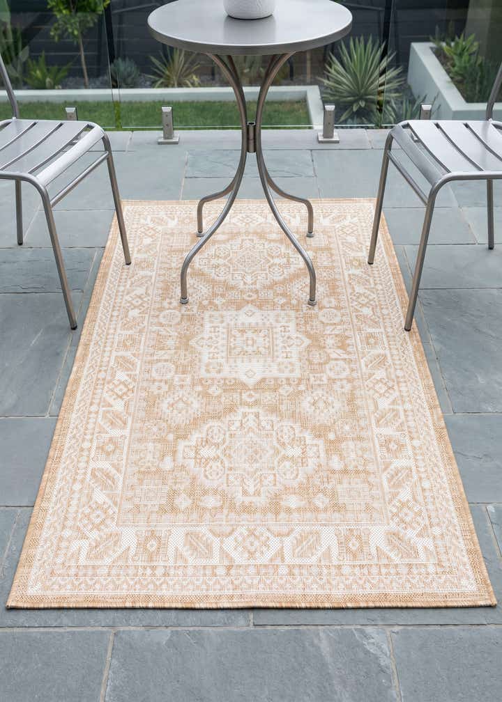 3' x 5' 3 Easy-Clean Aztec Indoor / Outdoor Rug