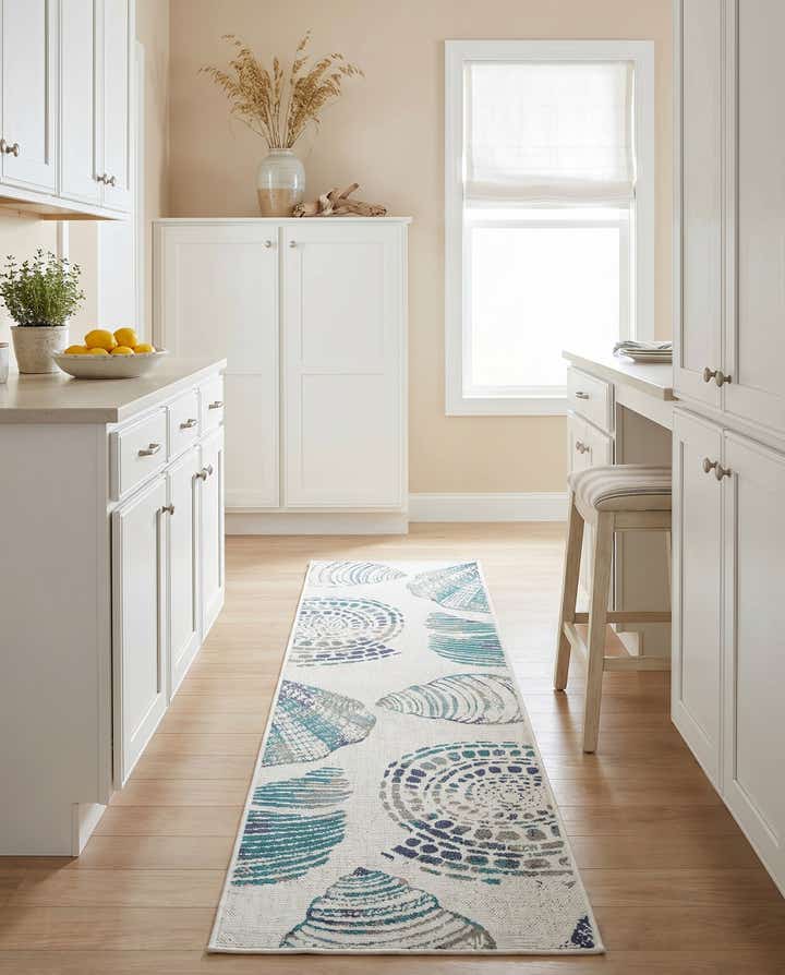 2' x 8' Easy-Clean Coastal Indoor / Outdoor Runner Rug