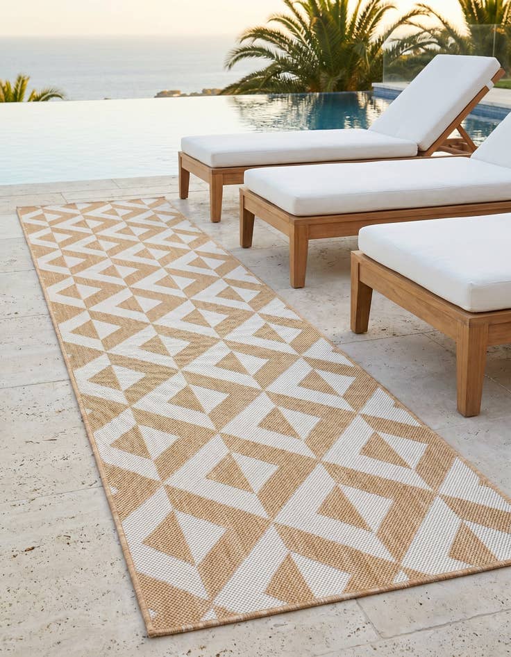 Detail image of 2' x 8' Easy-Clean Jill Zarin Napa Indoor / Outdoor Runner Rug