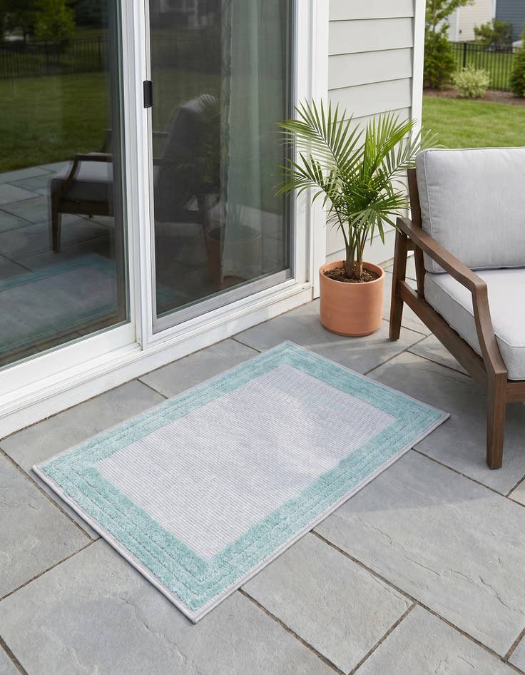Detail image of 2' x 3' Easy-Clean Aruba Indoor / Outdoor Rug