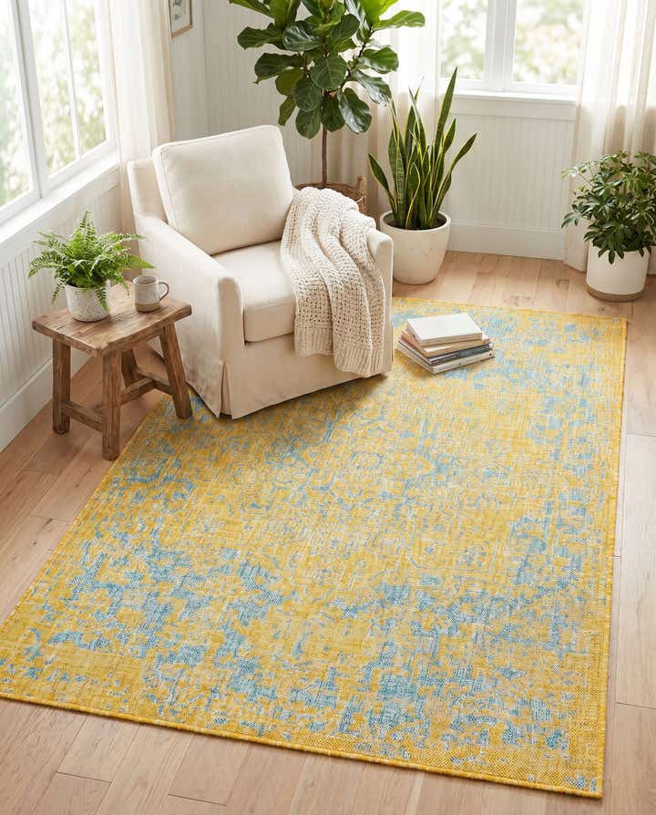4' x 6' Easy-Clean Jill Zarin Dubai Indoor / Outdoor Rug