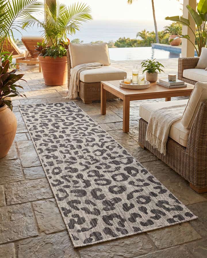2' x 6' Easy-Clean Safari Indoor / Outdoor Runner Rug