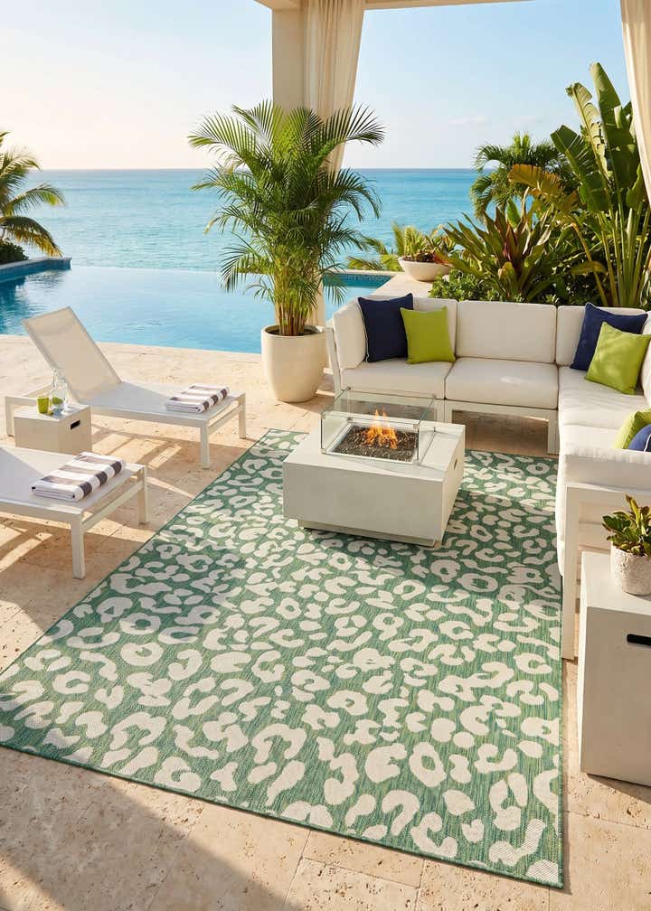 6' x 9' Easy-Clean Safari Indoor / Outdoor Rug