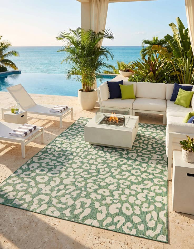 Detail image of 6' x 9' Easy-Clean Safari Indoor / Outdoor Rug