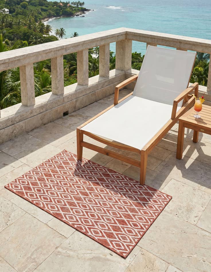 Detail image of 3' x 5' 3 Easy-Clean Jill Zarin Turks and Caicos Indoor / Outdoor Rug