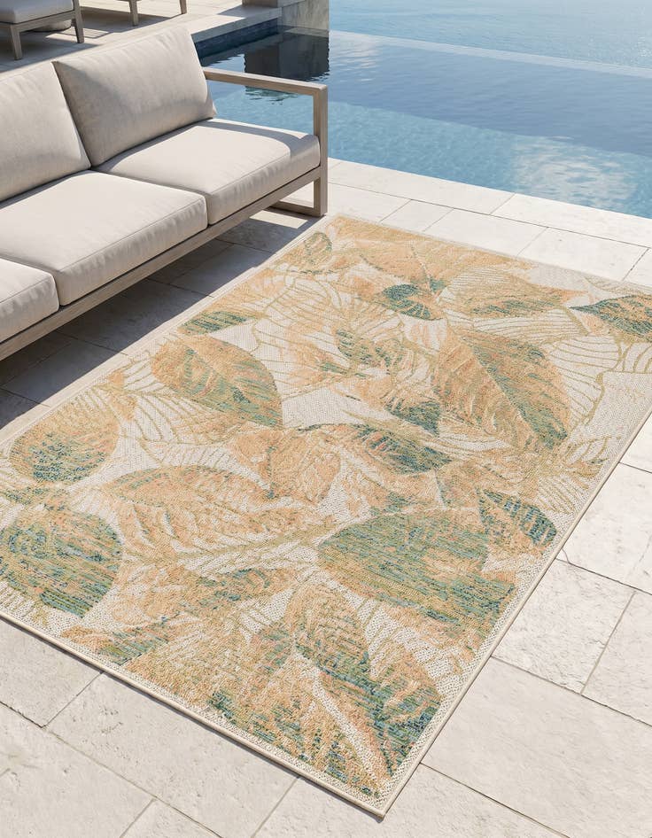 Detail image of 5' 3 x 7' 7 Easy-Clean Baja Indoor / Outdoor Rug