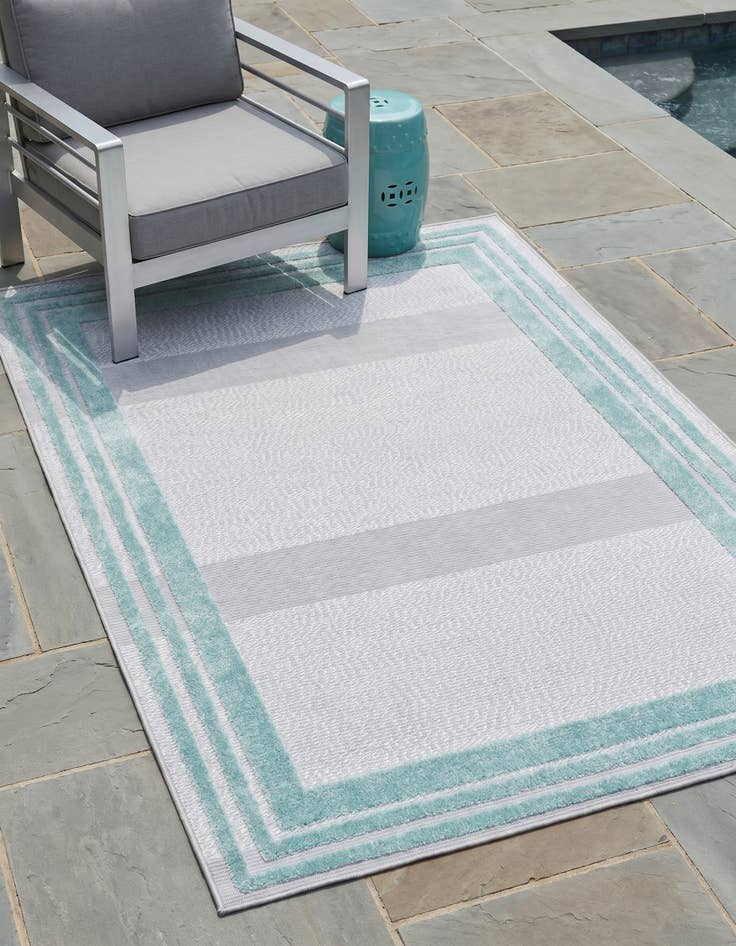 Detail image of 4' x 6' Easy-Clean Aruba Indoor / Outdoor Rug
