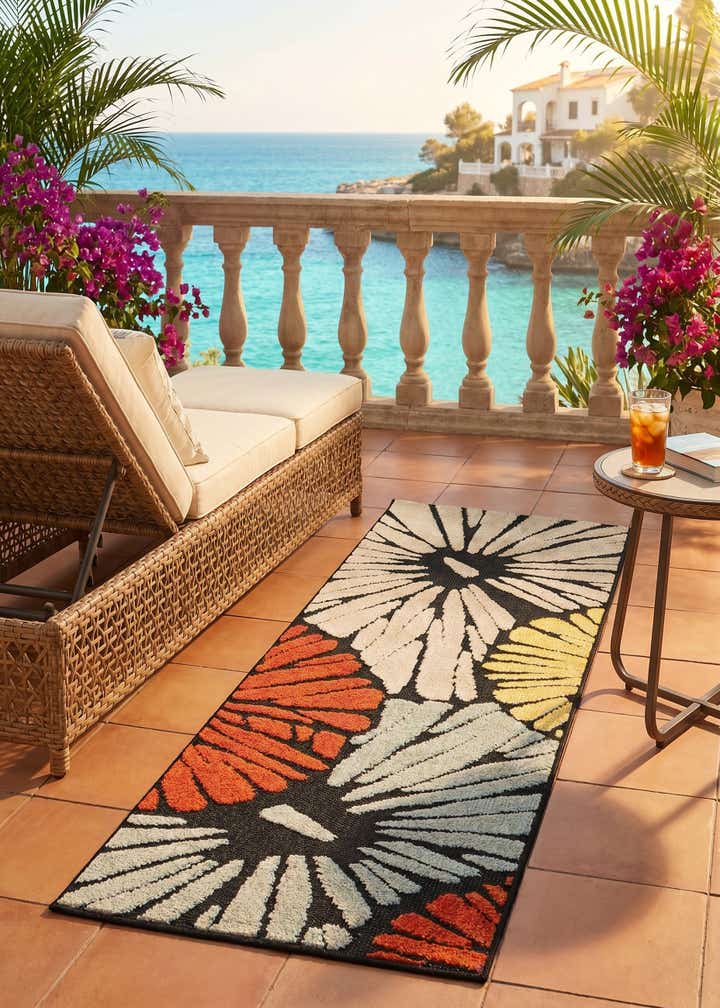 2' x 5' Easy-Clean Casablanca Indoor / Outdoor Runner Rug