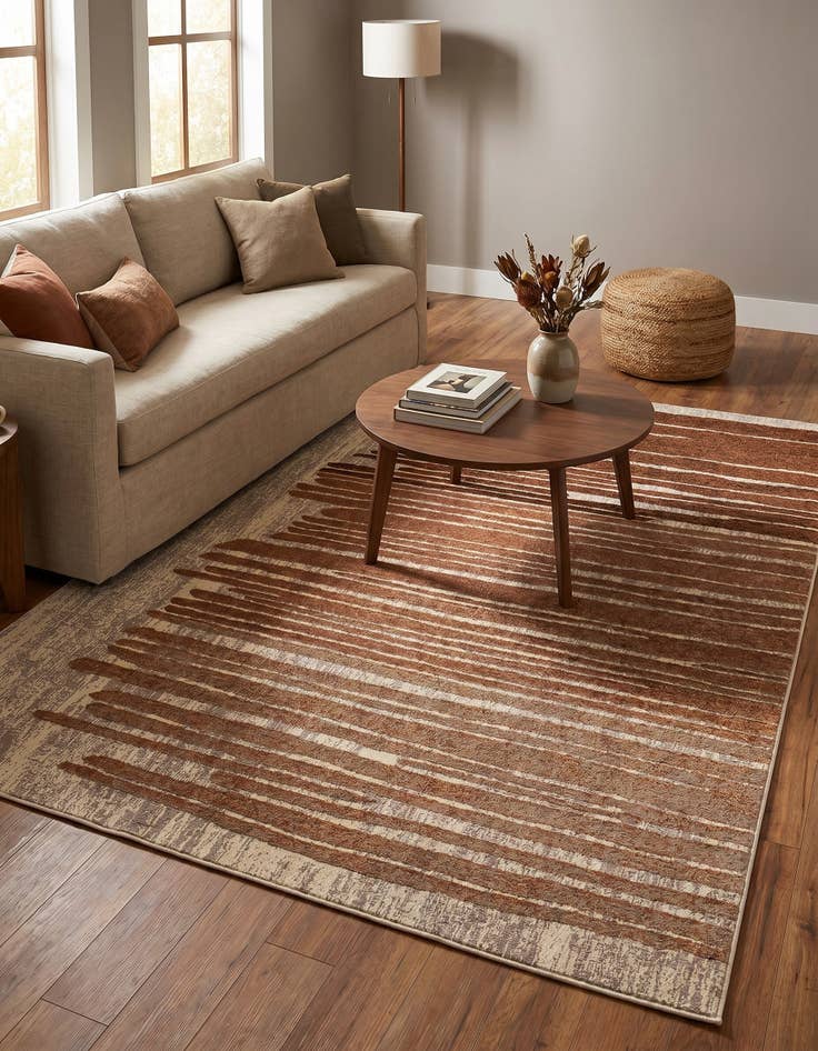 Detail image of 5' x 7' Easy-Clean Modern Indoor / Outdoor Rug