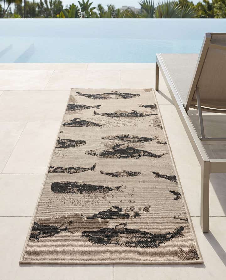 2' x 5' Easy-Clean Coastal Indoor / Outdoor Runner Rug