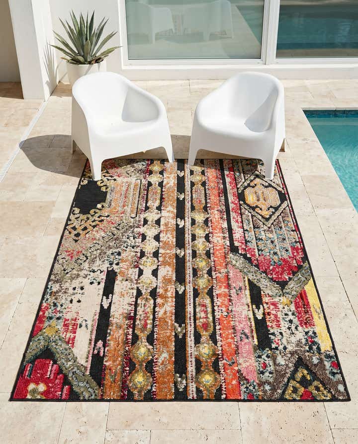 4' x 6' Easy-Clean Casablanca Indoor / Outdoor Rug