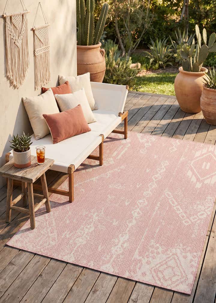 4' x 6' Easy-Clean Bohemian Indoor / Outdoor Rug