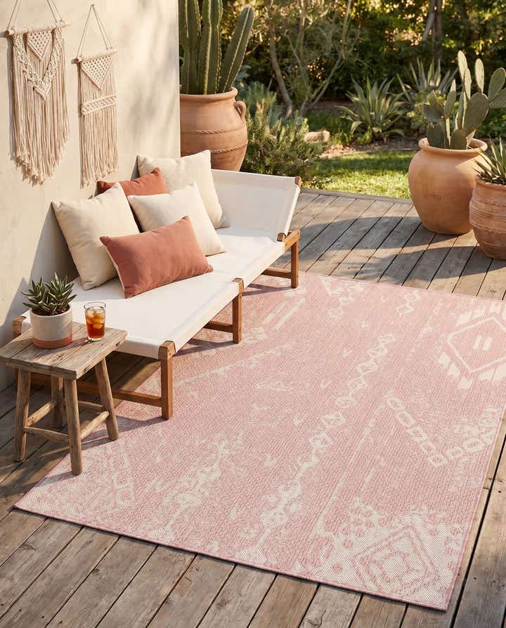 4' x 6' Easy-Clean Bohemian Indoor / Outdoor Rug