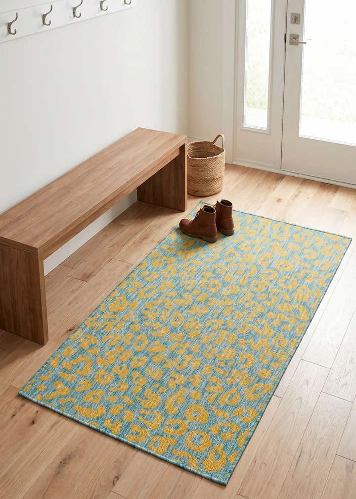 3' x 5' 3 Easy-Clean Safari Indoor / Outdoor Rug