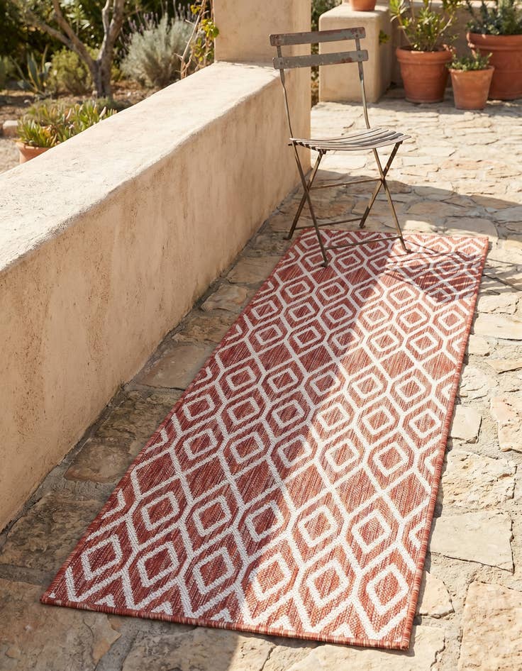 Detail image of 2' x 6' Easy-Clean Jill Zarin Turks and Caicos Indoor / Outdoor Runner Rug