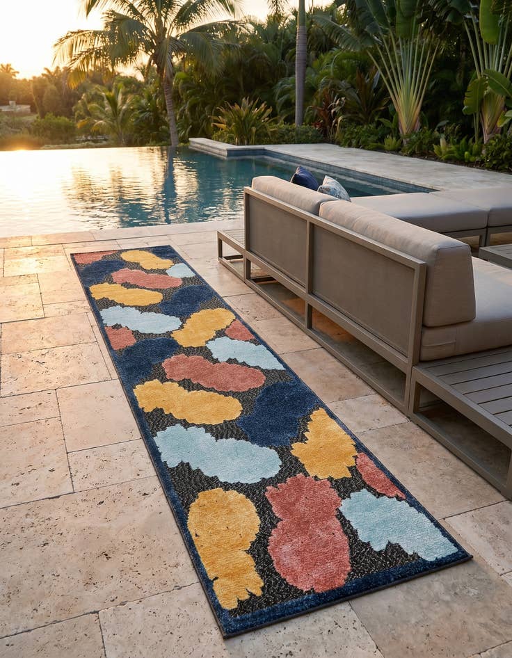Detail image of 2' x 10' Easy-Clean Belize Indoor / Outdoor Runner Rug