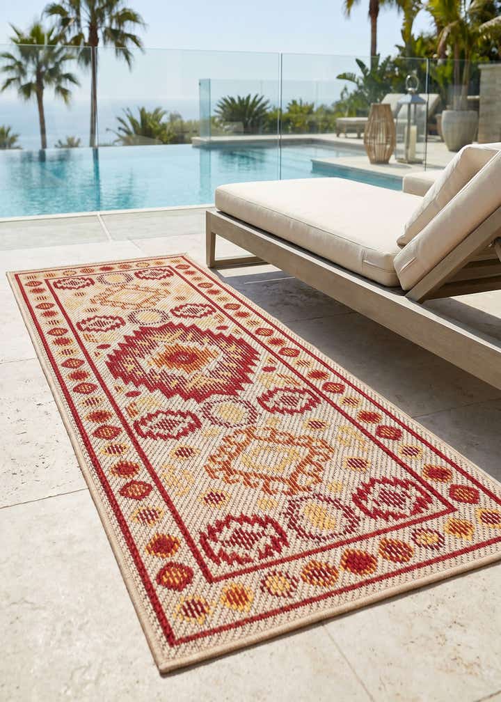 2' x 5' Easy-Clean Baja Indoor / Outdoor Runner Rug