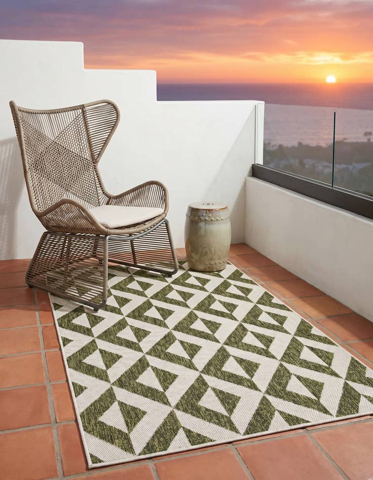 Detail image of 3' x 5' 3 Easy-Clean Jill Zarin Napa Indoor / Outdoor Rug
