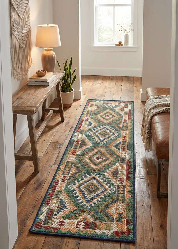 2' x 6' Easy-Clean Baja Indoor / Outdoor Runner Rug