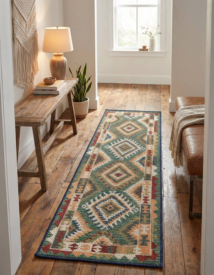 Detail image of 2' x 6' Easy-Clean Baja Indoor / Outdoor Runner Rug