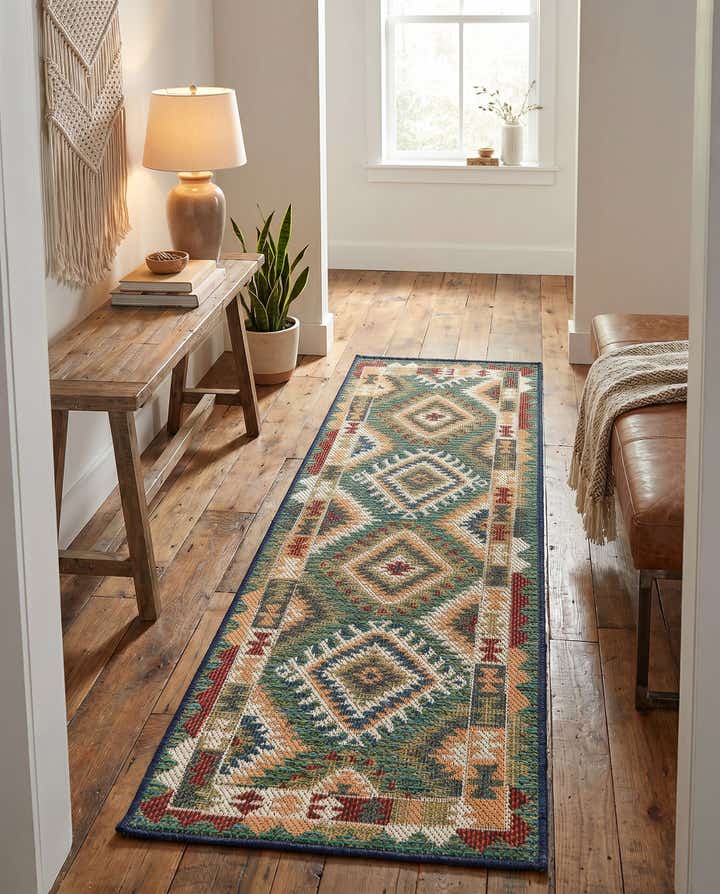 2' x 6' Easy-Clean Baja Indoor / Outdoor Runner Rug
