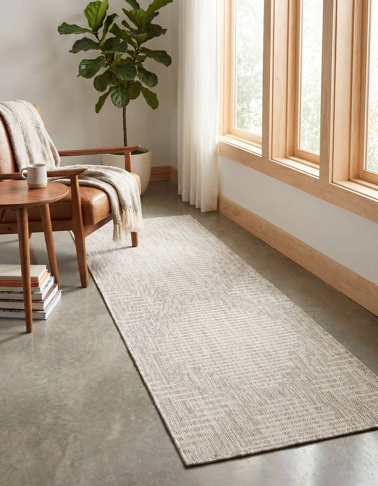 Detail image of 2' x 5' 3 Easy-Clean Modern Indoor / Outdoor Runner Rug