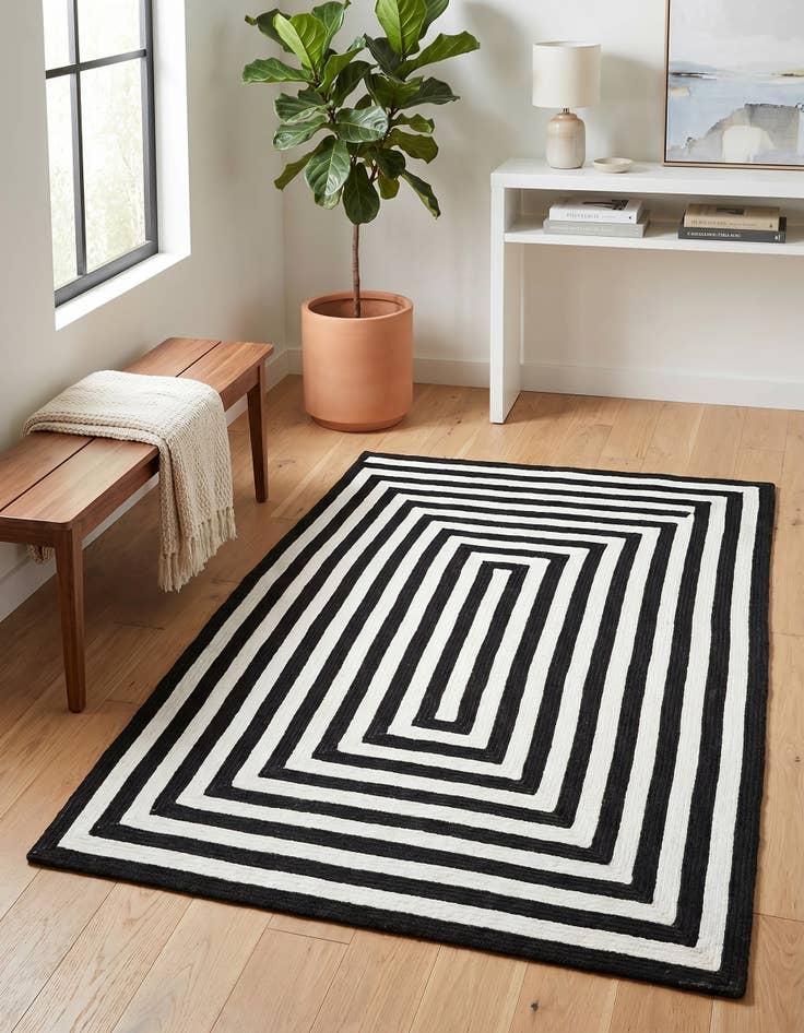 Detail image of 4' 1 x 6' 1 Easy-Clean Eco Verse Washable Indoor / Outdoor Rug