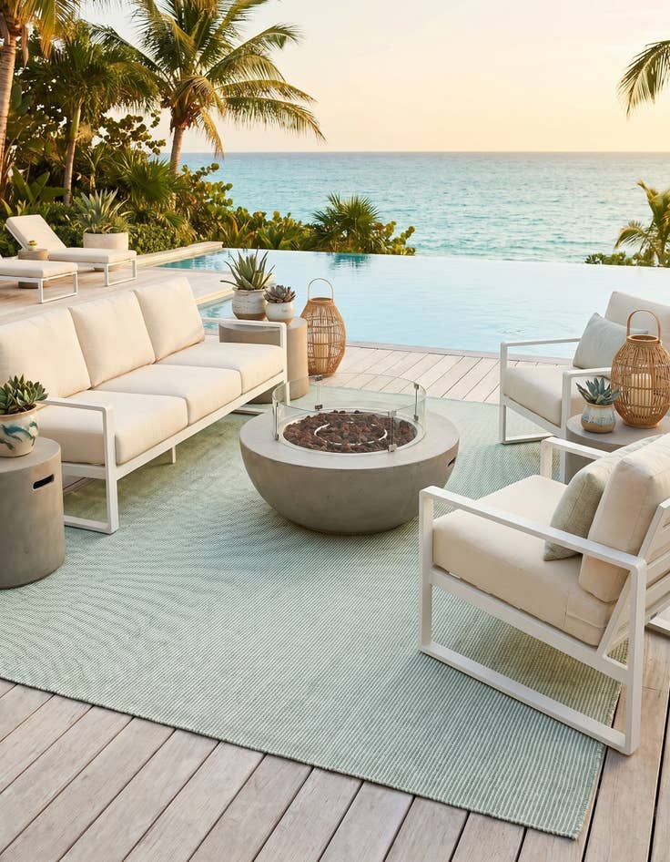 Detail image of 10' x 14' 1 Easy-Clean Jill Zarin Palm Springs Indoor / Outdoor Rug