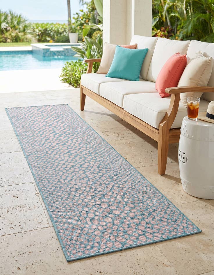 Detail image of 2' x 8' Easy-Clean Jill Zarin Cape Town Indoor / Outdoor Runner Rug