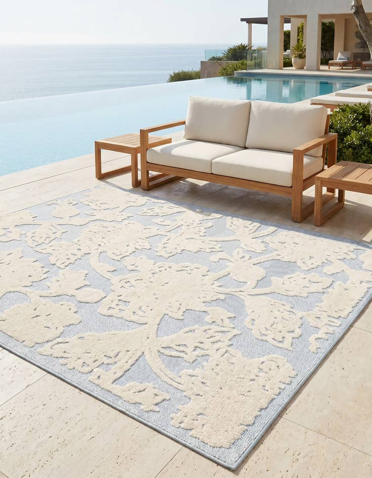 Detail image of 5' 3 x 8' Easy-Clean Aruba Indoor / Outdoor Rug