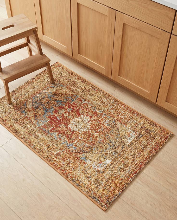 Detail image of 2' x 3' Easy-Clean Traditional Indoor / Outdoor Rug