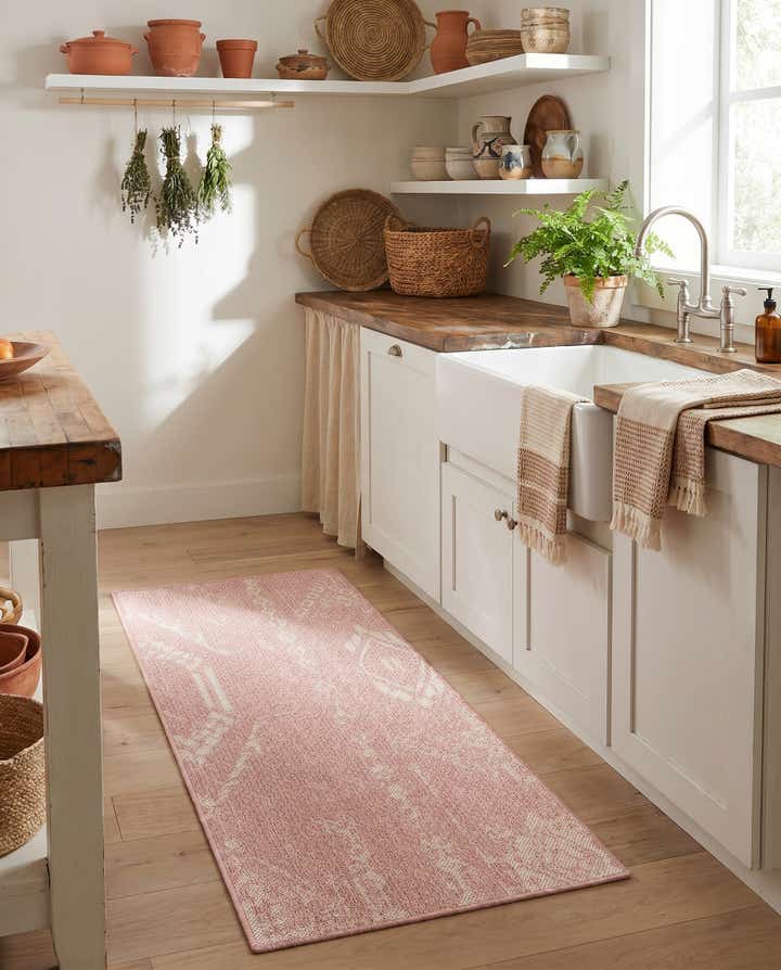 2' x 4' Easy-Clean Bohemian Indoor / Outdoor Runner Rug