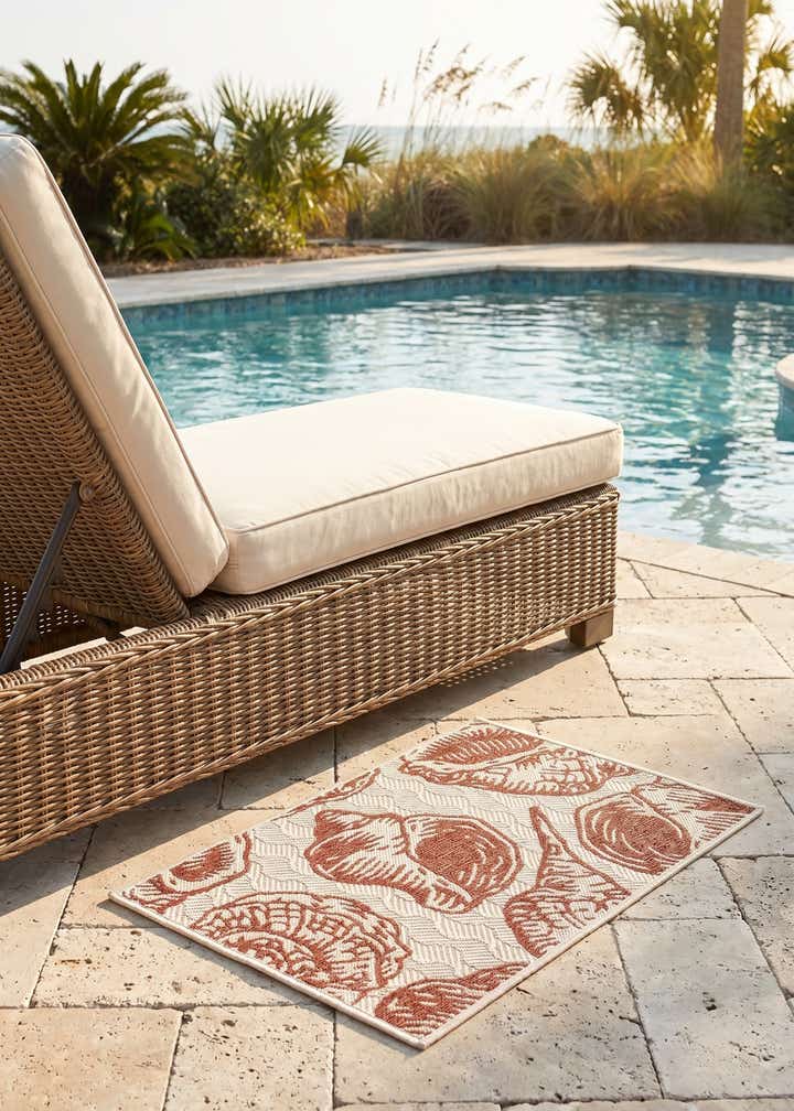 2' x 3' Easy-Clean Coastal Indoor / Outdoor Rug