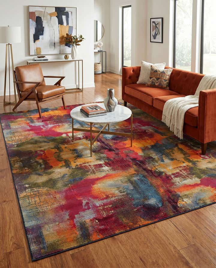 10' x 13' Easy-Clean Modern Indoor / Outdoor Rug