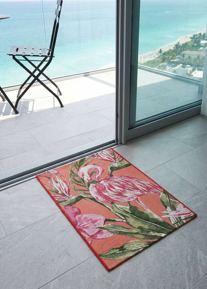 2' x 3' Easy-Clean Botanical Indoor / Outdoor Rug