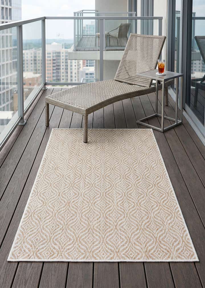 3' x 5' 3 Easy-Clean Lattice Indoor / Outdoor Rug