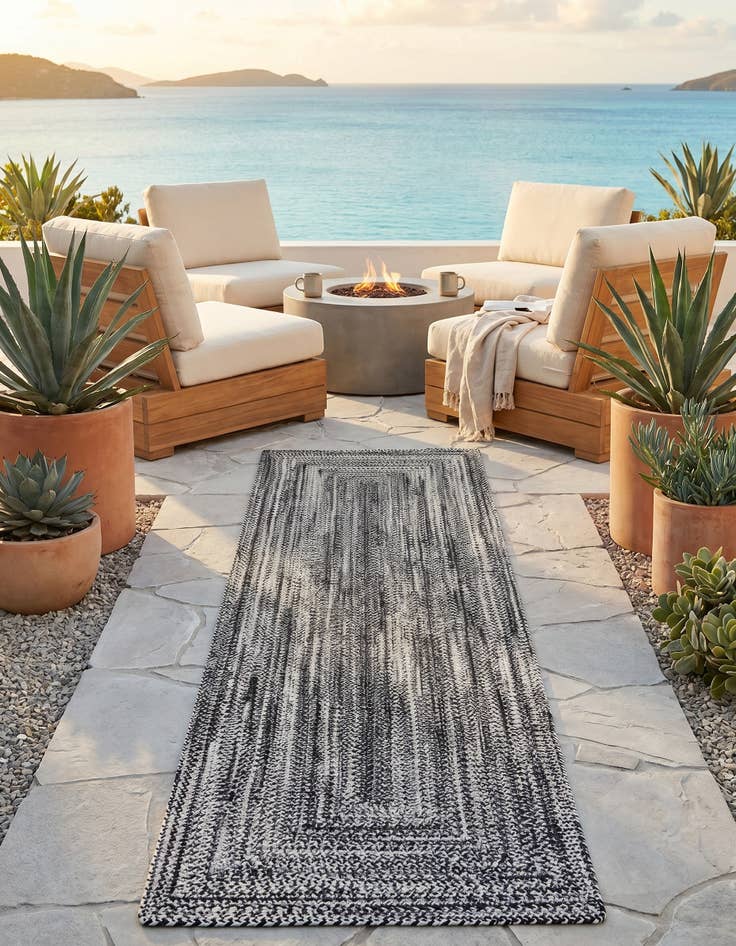 Detail image of 2' 7 x 10' Easy-Clean Eco Verse Washable Indoor / Outdoor Runner Rug