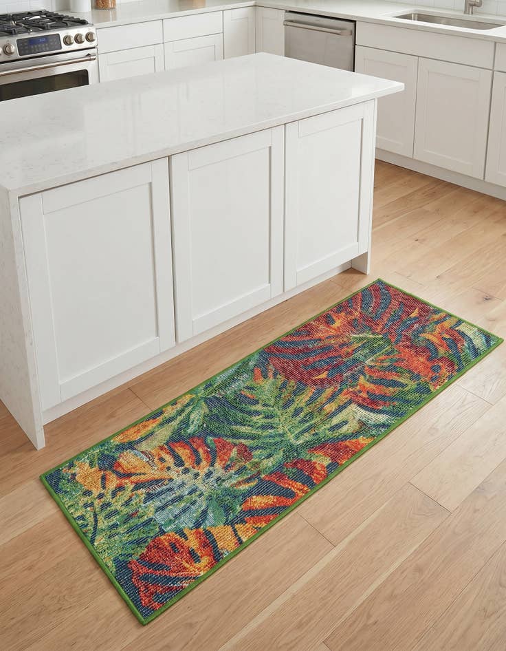 Detail image of 2' x 5' 1 Easy-Clean Baja Indoor / Outdoor Runner Rug