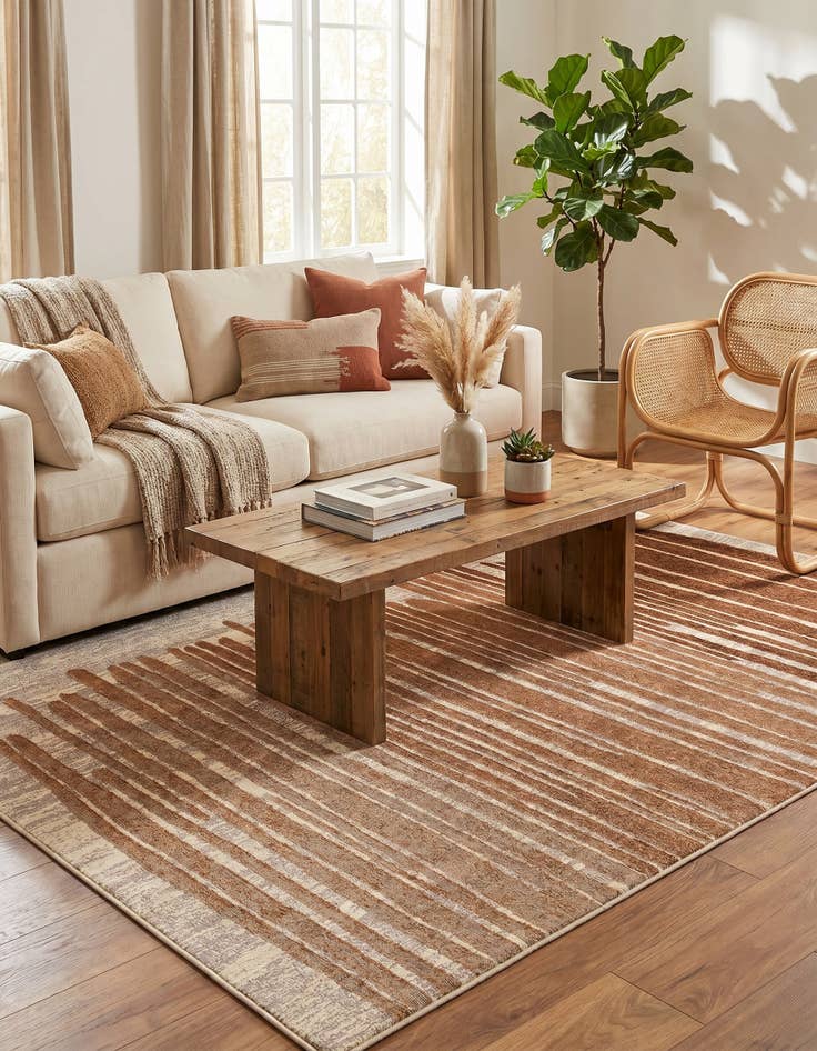 Detail image of 5' x 7' Easy-Clean Modern Indoor / Outdoor Rug