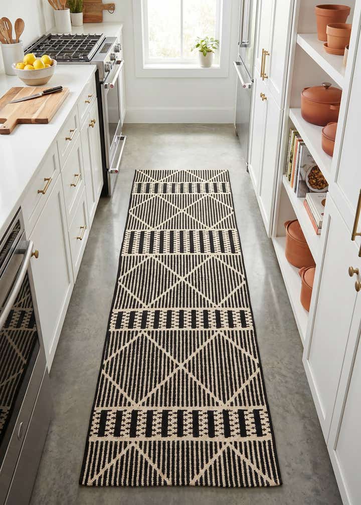 2' x 6' Easy-Clean Trellis Indoor / Outdoor Runner Rug
